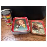 Vintage Coca-Cola, serving trays and Lifesavers