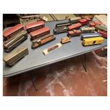 Vintage model train cars a few of the American