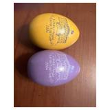 Two Wood eggs frm White House Easter egg roll 2004
