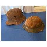 German Stahelm WWII helmet and WWII era Office of
