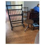 Antique Ming style childï¿½s chair,  plant stands,