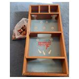 Vintage skittles carrom game