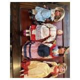 Four antique/vintage dolls. Left to rightï¿½