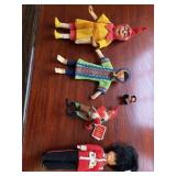 Rare vintage character dolls, including puck. A