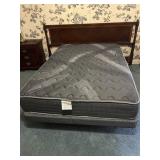 Full size mattress, box, springs, and frame