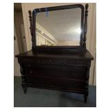 Antique dresser with mirror. Mirror needs to be