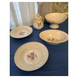 Haviland Limoges moss rose sugar bowl 2 round