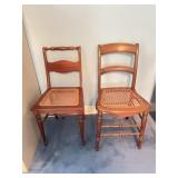 2 CANE bottom chairs