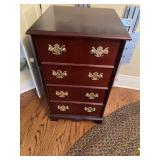 Two drawer letter filing cabinet. The bottom