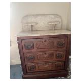 Small chest with marble top