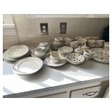 Hand painted NIPPON dishes and blue flower