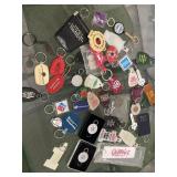 Vintage advertising keychains