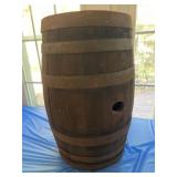 Antique wine barrel Marked, Howard & Casey Mount
