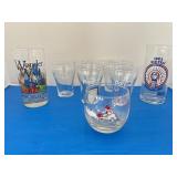 Vintage Johnny Bench Tumbler, Big Ten Illini