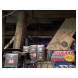 Ammo. 12 gauge and 28 gauge. 12 gauge case has