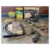 Soldering gun, Dremel, two small vices, two Dato