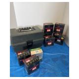 12 gauge and 20 gauge ammo and shop shell box.