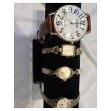 Four vintage ladies watches. Bulova, Driva, Seiko