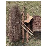Old fencing, and other miscellaneous as shown