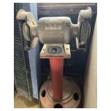 Cummins Mack heavy duty bench grinder. We plugged