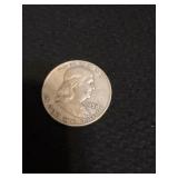 1958 Franklin half dollar