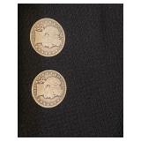 1893 and 1903 barber half dollars