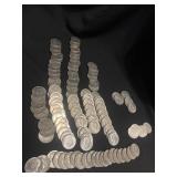 Kennedy half dollars. 32 1971. 24 1972, Seven