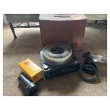 Vintage Kodak carousel slide projector with case