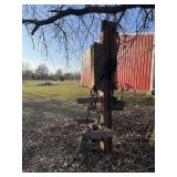 Home made log splitter. Buyer removes.