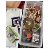 Lots of stamps and scrapbook making material