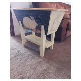 Wooden side table and small wooden open top table