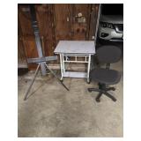 Artists drawing table easel and chair
