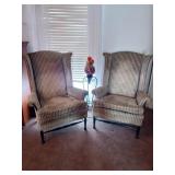 Pair of wingback vintage chairs very sturdy see