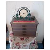 Clock needs batteries small cabinet full of