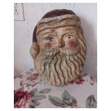 Vintage Santa Claus molded material see damage in