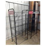 Two Budweiser shelving units. 27 inches wide by