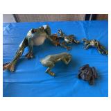 Cast iron, frog, and other ceramic frogs