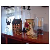 Candle holders and other decor as shown