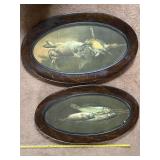 Two pieces of wall art.  Hanging game and hanging