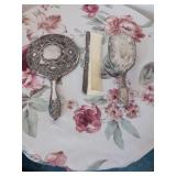 Vintage or antique vanity set ornate