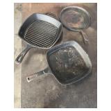 Cast iron Sydney Square skillet, lodge, and a