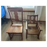 Ladies rocker and childï¿½s rocker