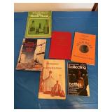 Bottle collector books, coin collecting marble