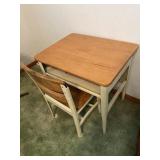 Old school desk and chair