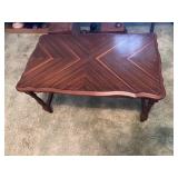 Accent table appears to be walnut stands 16
