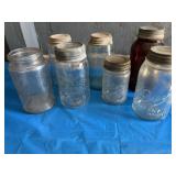 Antique/vintage canning jars, including Crown,