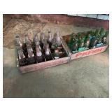 Vintage Pepsi, crates and bottle bottles and 7-Up