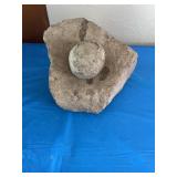 Native American grinding stone set
