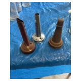 Vintage motor oil jar sprouts