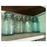 Vintage DREY, BALL and Atlas Canning jars